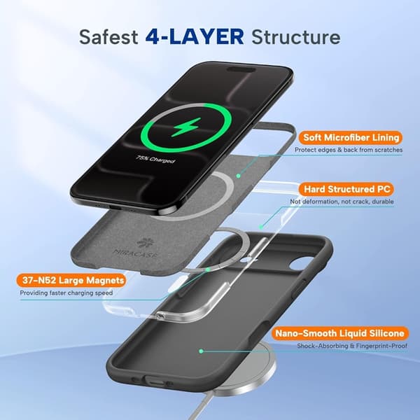 Mobilskal till iPhone 17 Air Magsafe Liquid Silicone - Svart Svart