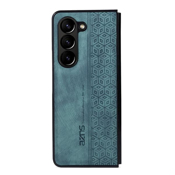 AZNS Samsung Galaxy Z Fold5 Plånboksfodral Konstläder - Grön