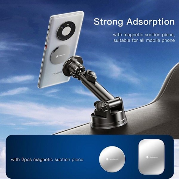 Forcell Bilhållare Magnetic F-Grip Excelence - Svart Svart