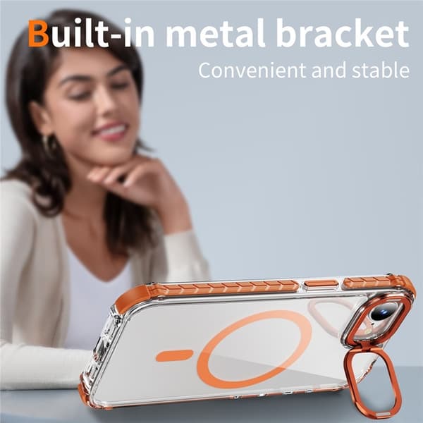 Mobilskal till iPhone 16e MagSafe Kickstand - Orange Orange