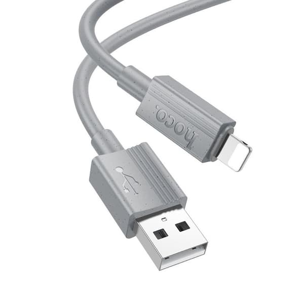 HOCO USB-A til Lightning-kabel 2.4A X107 1 m Grå Grå