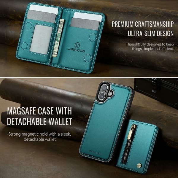 JEEHOOD J12 Mobilskal till iPhone 17 Magnetiskt Grön