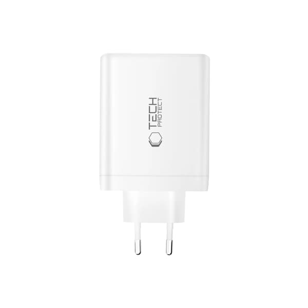 Tech-Protect 4-Port Snabbladdare 140W QC3.0 NC140W-GAN Vit