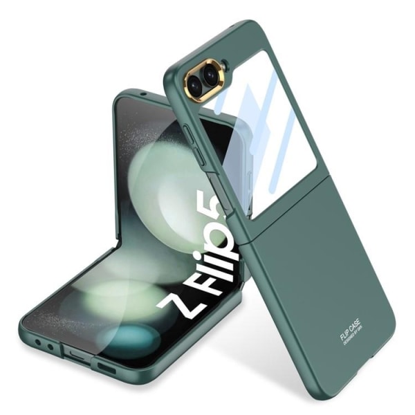 GKK Galaxy Z Flip 5 -matkapuhelimen suojus iskunkestävä - vihreä