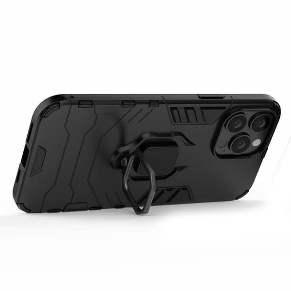 Renkaanpidike matkapuhelinkotelo Apple iPhone 13 Pro - Musta Black