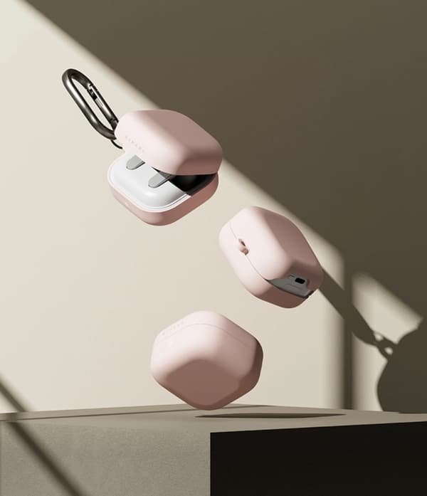 Ringke Skal För Galaxy Buds 4/4 Pro Silikon - Rosa Sand Rosa