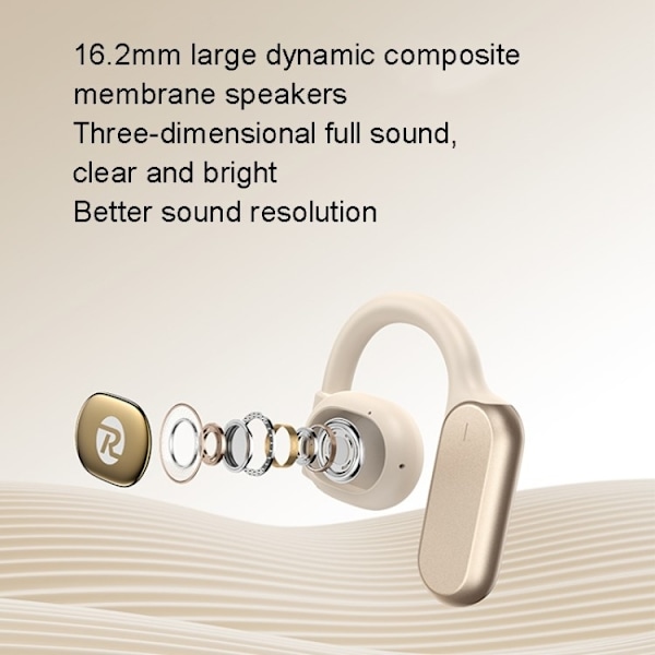 REMAX In-Ear Hörlurar Bluetooth OpenBuds P1 - Vit Vit