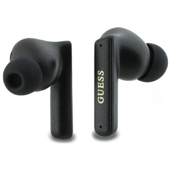 Guess TWS In-Ear Hörlurar Bluetooth Capsule Printed Logo - Svart Black