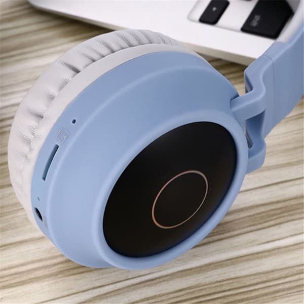 Over-Ear Hörlurar för Barn med Mic Bluetooth 5.0 Foldable - Khaki Beige