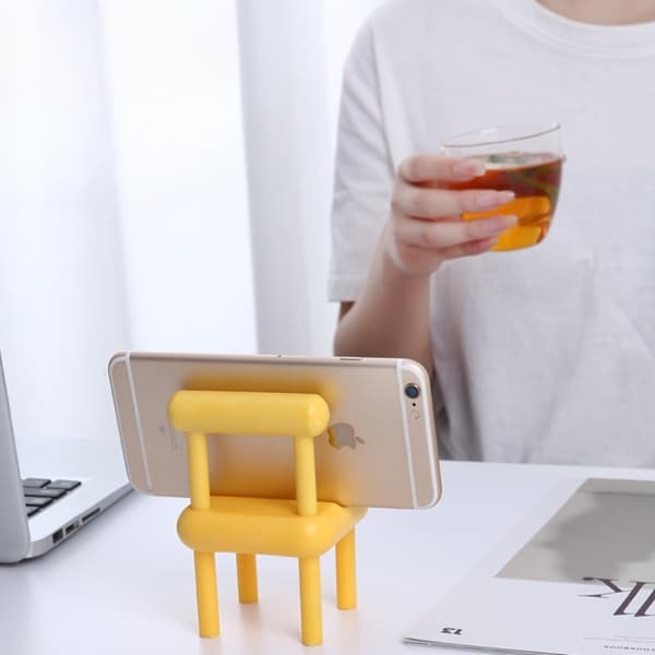Mobilhållare - Bord Chair - Gul Gul