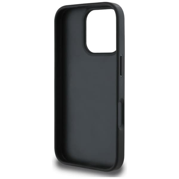 Guess Mobilskal till iPhone 16 Pro Max Grained Roses Big 4G logo Svart