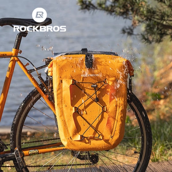 Rockbros pyörälaukku vedenpitävä tavaratilaan - oranssi