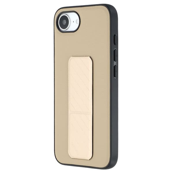 X-LEVEL Mobilskal till iPhone 16e med Kickstand TPU + PU - Guld