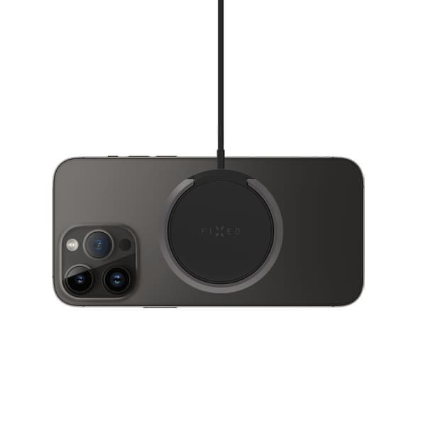 FIXED MagPad 15W Trådlös laddare/stativfunktion Svart