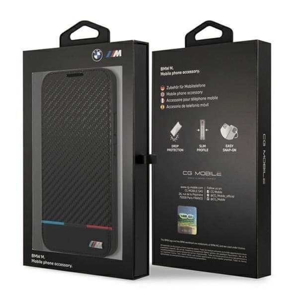 BMW M Collection Triangles -kotelo Galaxy S22 Plus - Musta Black