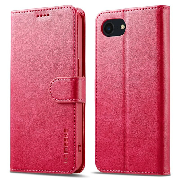 LC.IMEEKE iPhone 16e Plånboksfodral Konstläder - Rosa