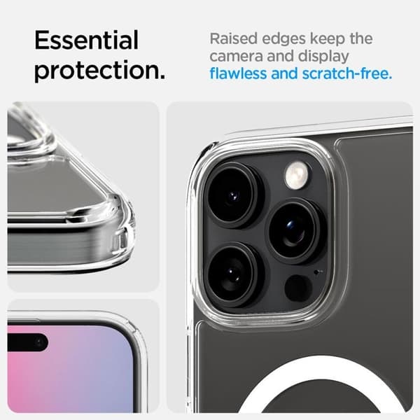 Spigen Mobilskal till iPhone 16 Pro Max MagSafe Ultra Hybrid "T" - Vit Vit