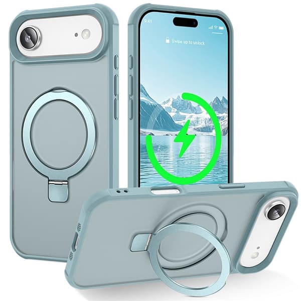 Mobilskal till iPhone Air MagSafe TPU+PC Kickstand - Blå Blå