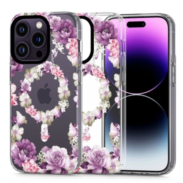 Tech-Protect iPhone 14 Pro Mobilskal Magsafe Magmood - Rose Flor