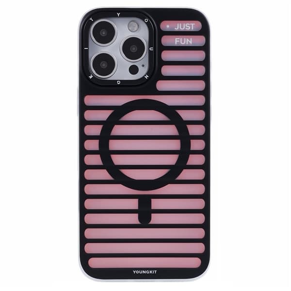 Youngkit Mobilskal till iPhone 16 Pro Max Magafe Colorful Matte TPU Svart
