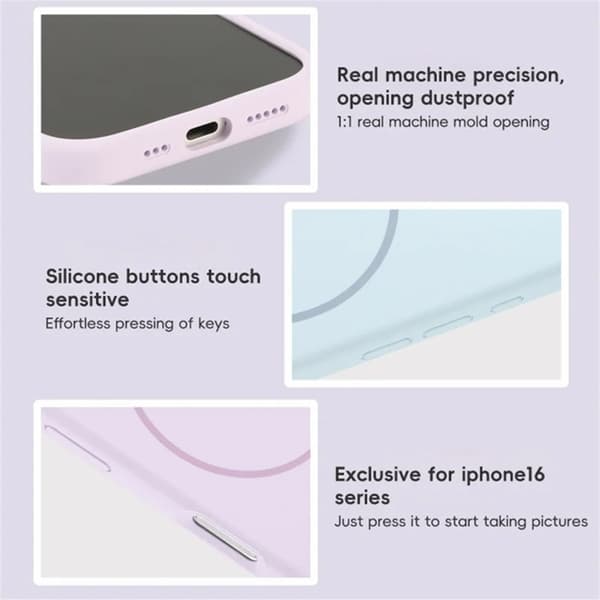Mobilskal till iPhone 17 MagSafe Silikon Anti Drop - Gul Gul
