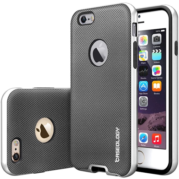 Caseology Bumper Frame Skal till Apple iPhone 6(S) Plus - Mesh Silver Silver