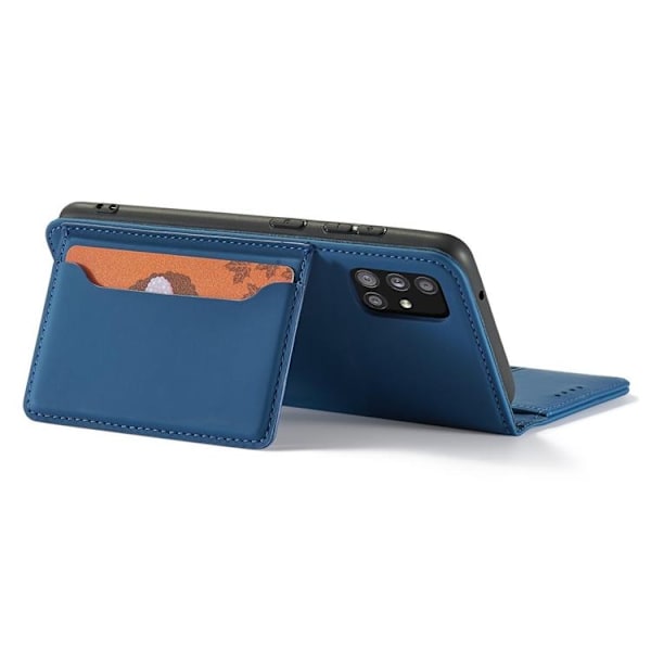 Galaxy A12 5G (2020/2021) Plånboksfodral Magnet Stand - Blå