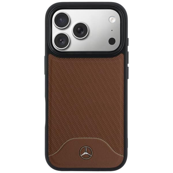 Mercedes Mobilskal För iPhone 17 Pro Max MagSafe Wood Effect - Kamel Brun