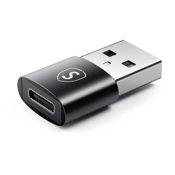 [2-Pack] Sign-sovitin USB-A–USB-C - musta