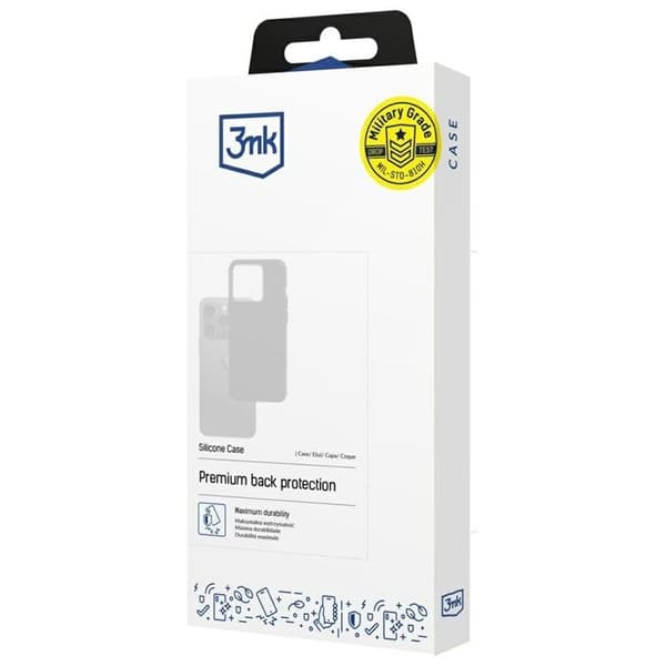 3MK Mobilskal till iPhone Air Silikon - Svart Svart