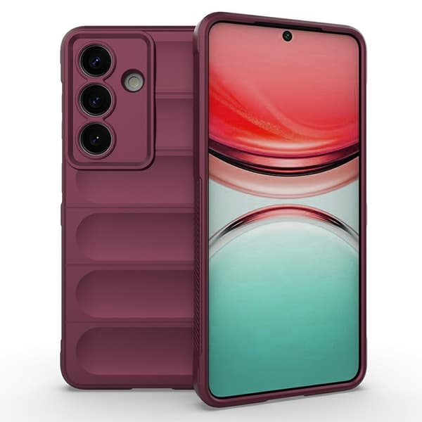 AMORUS Mobilskal till Galaxy S26/S26 Pro Soft TPU Rugged Vinröd