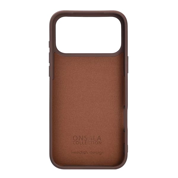 ONSALA Telefontaske til iPhone 17 Pro Max med Silikone Feel - Chokolade Brun