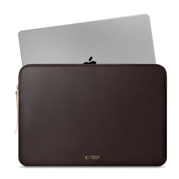 Tech-Protect taske til bærbar computer (13-14") Fleece - Chokolade Brun