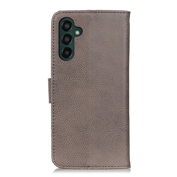 KHAZNEH Galaxy A24 4G Plånboksfodral Cowhide - Grå Grå