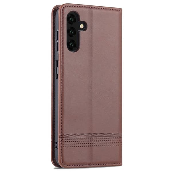 AZNS Samsung Galaxy A13 5G Plånboksfodral Konstläder - Brun