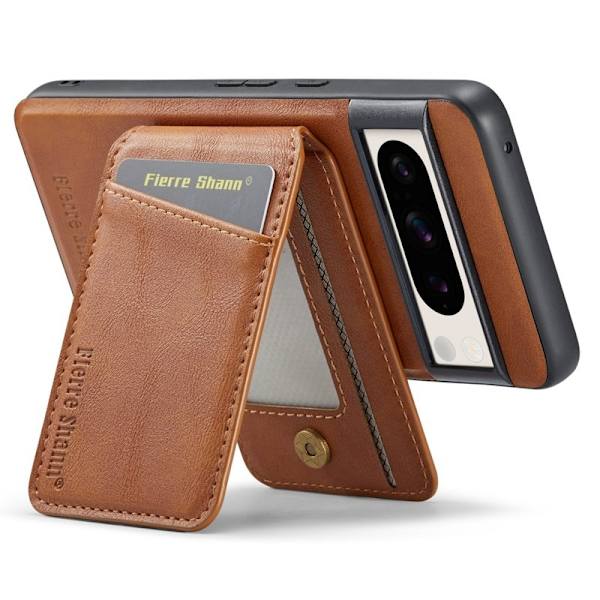 FIERRE SHANN 025 Google Pixel 8 Pro Fodral PU+TPU - Brun