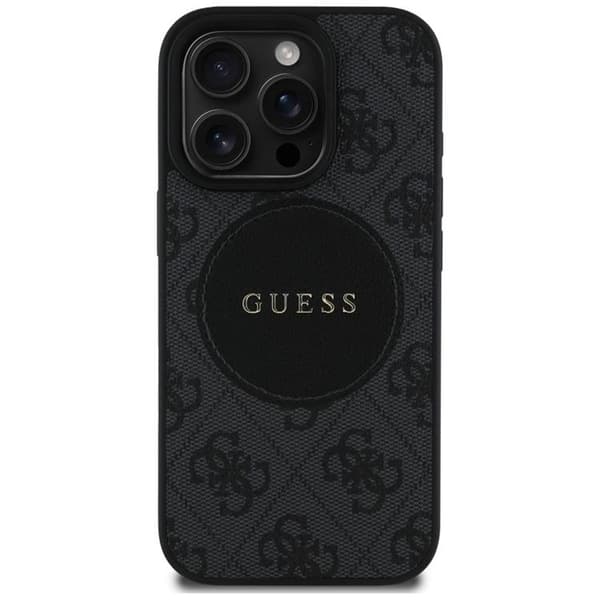 Guess Mobilskal till iPhone 16 Pro Max MagSafe 4G Circle - Svart
