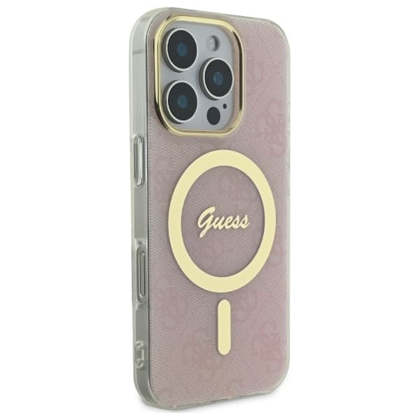 Guess telefontaske til iPhone 16 Pro Max MagSafe IML 4G - Lyserød Rosa