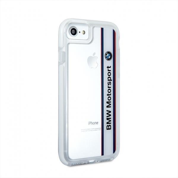 BMW Hardcase Skal iPhone 7 - Transparent / Hvid White