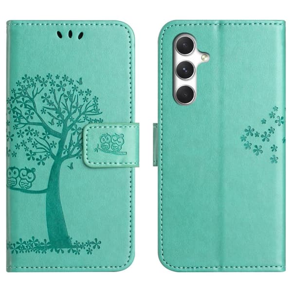 Plånboksfodral för Samsung Galaxy S26 Plus Konstläder med rem - Cyan