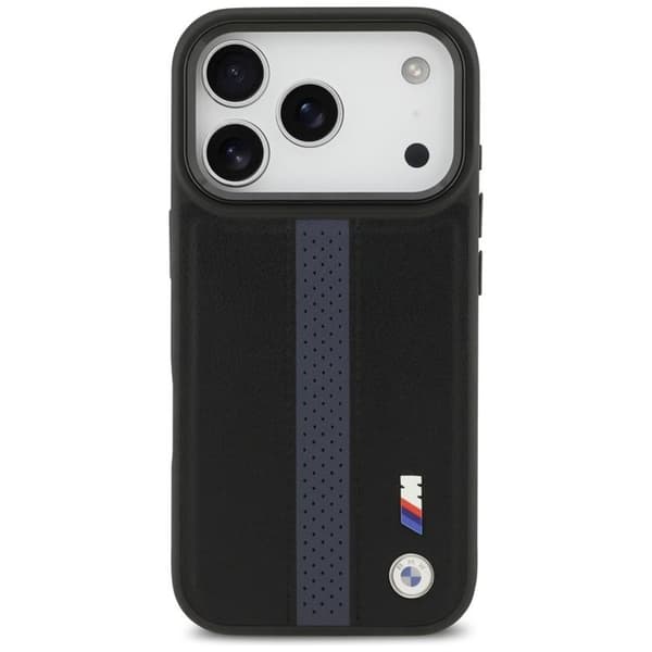 BMW Mobilskal till iPhone 17 Pro MagSafe M Perforated Stripe Logo - Blå Blå