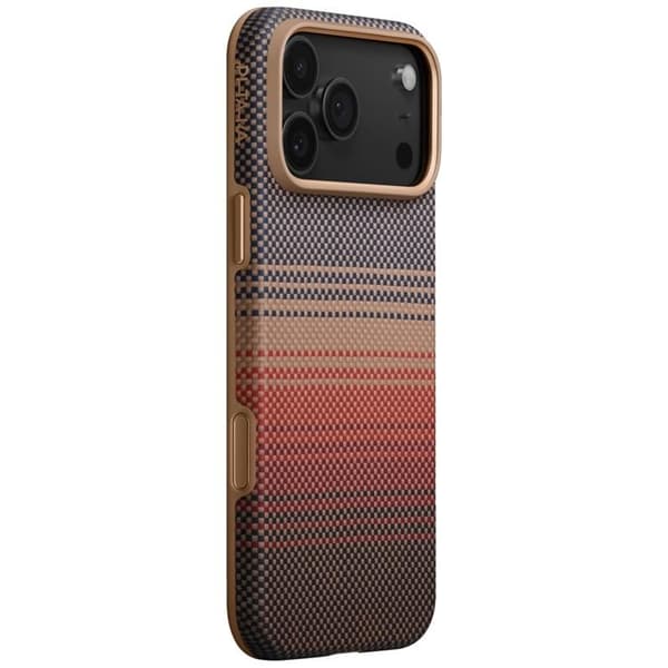 PITAKA Mobilskal till iPhone 17 Pro Max MagSafe UltraGuard Moonrise Sunset Brun