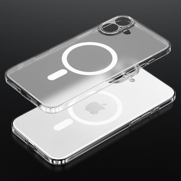 SULADA Mobilskal till iPhone 16 Plus MagSafe PC+TPU Matt Transparent