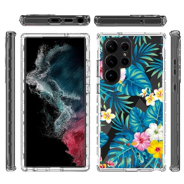 Galaxy S23 Ultra Skal Pattern Printing - Plantain Leaf Flerfärgad