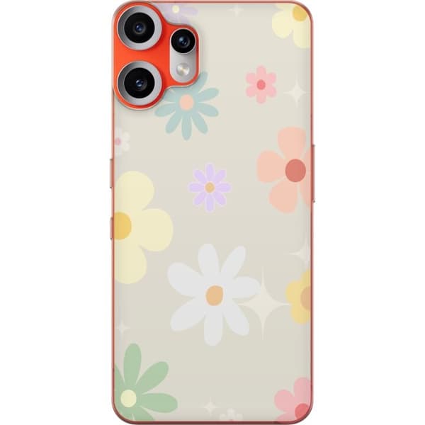 Taske til ingenting CMF Phone 2 Pro med fejede blomster