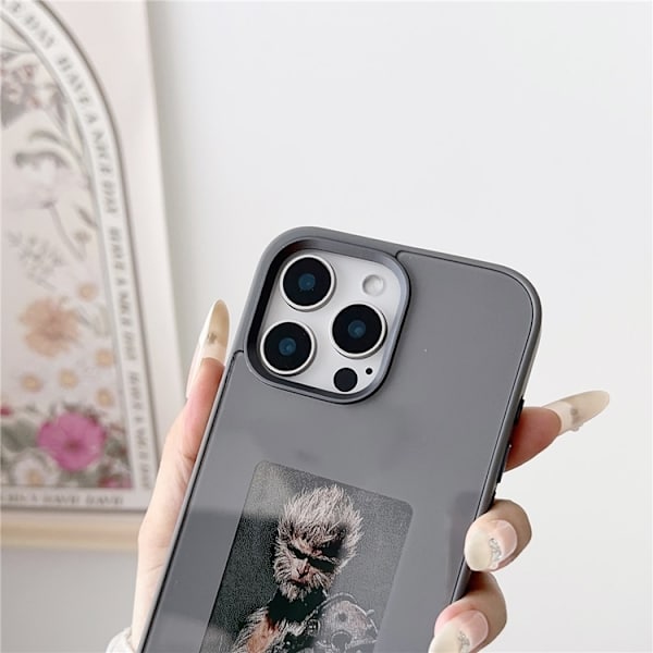 Mobilskal till iPhone 16 Pro E Ink 4-Color Display - Grå Grå