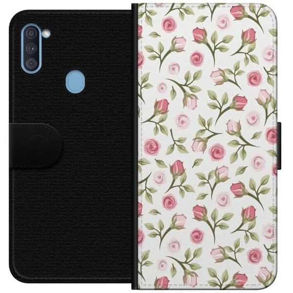 Plånboksfodral till Samsung Galaxy A11 med Blommigt
