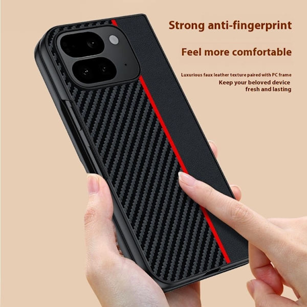 Mobilskal till Google Pixel 10 Pro Fold Carbon Fiber - Blå Blå