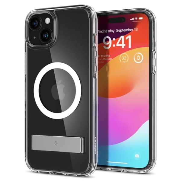 Spigen iPhone 15 mobiltaske Magsafe Ultra Hybrid S - Gennemsigtig