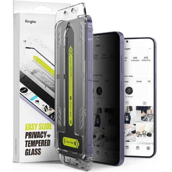 [2 kpl] Ringke Galaxy S24 karkaistu lasi näytönsuoja Easy Slide Price